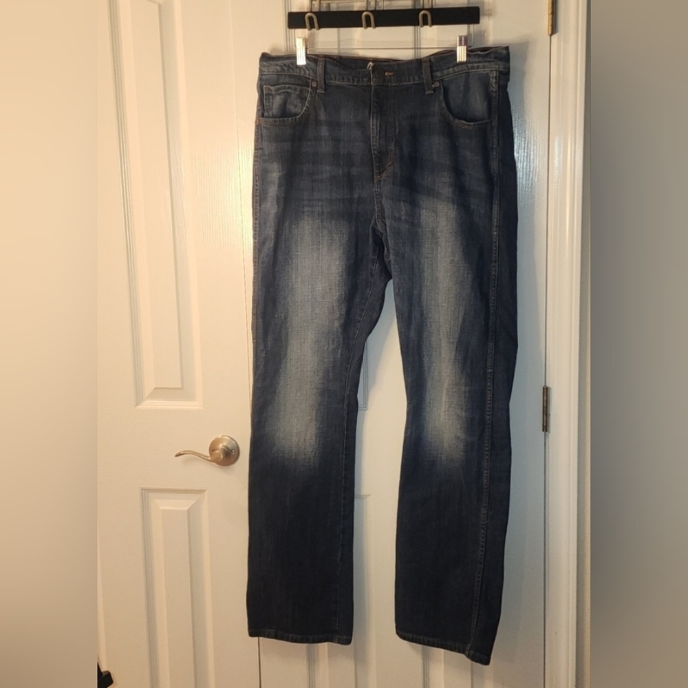 Wrangler Retro Relaxed Boot Stretch Denim Blue Jeans WRT20JH MENS Sze38x36